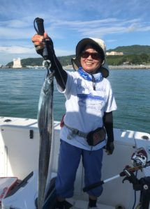 オキアミで太刀魚ゲット！